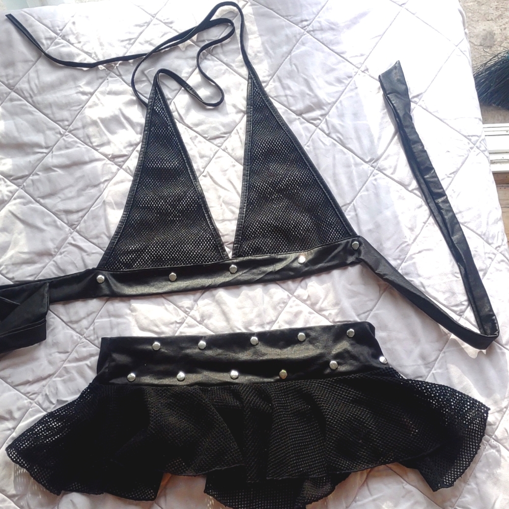 Fishnet Skirt Outfit